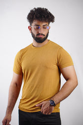 Poplin Cool T-Shirt - Mustard